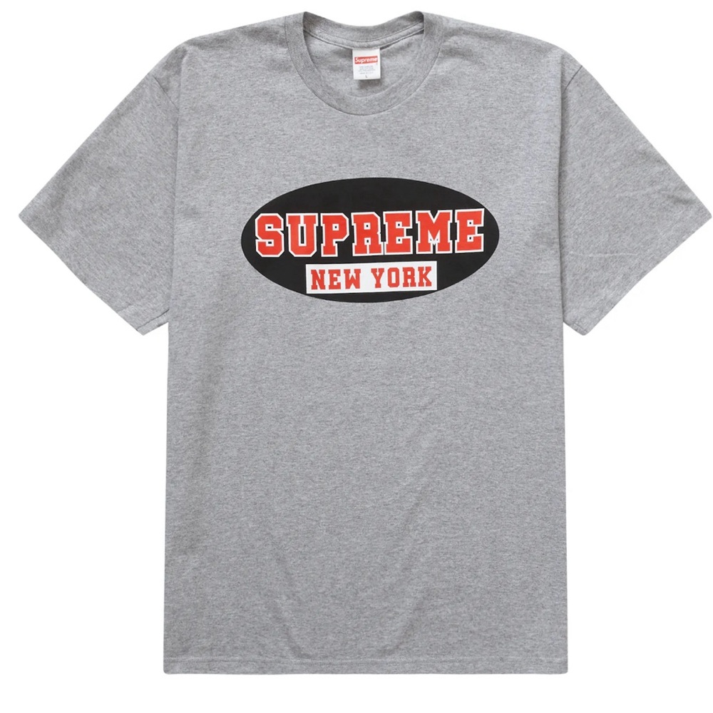 SUPREME NEW YORK Tee Grey Brand New Sold Out Super Rare Tee and Colorway